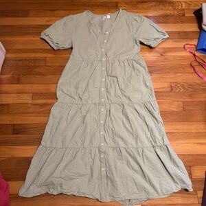 Tradlands Sage Green Midi Dress